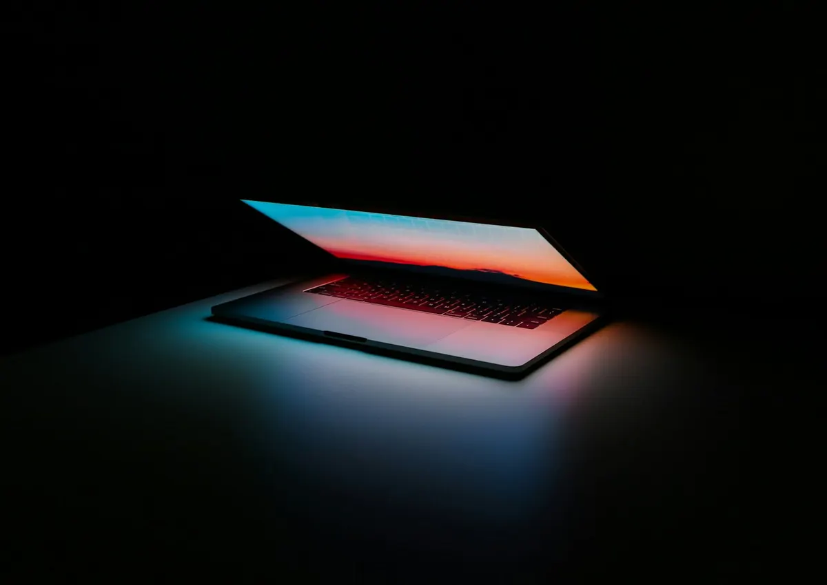 Conversational interface on a glowing screen